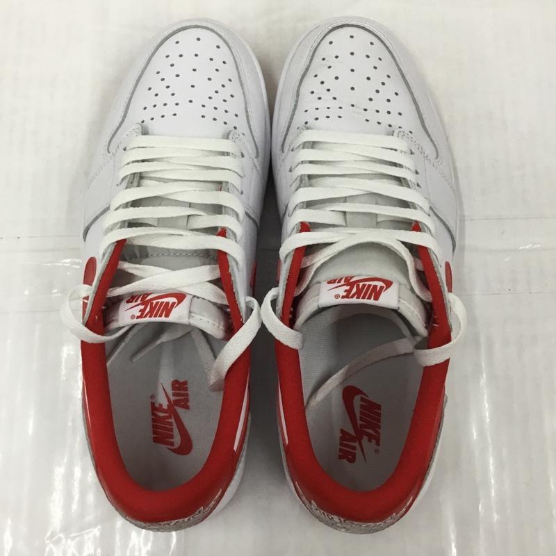 ナイキ NIKE スニーカー スニーカー CZ0790 161 AIR JORDAN 1 RETRO LOW OG 28.5cm 箱有 28.5cm ロゴ、文字 白 / ホワイト / X 赤 / レッド /  メンズ USED 古着 中古 10103307