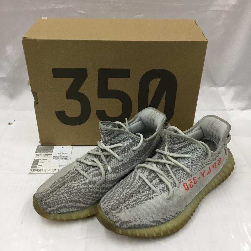 アディダス adidas スニーカー スニーカー B37571 YEEZY BOOST 350 V2 カニエ ウエスト 28.5cm 箱有 28.5cm ロゴ、文字 灰 / グレー / X ダークグレー / ダークグレー / X 赤 / レッド /  メンズ USED 古着 中古 10103312