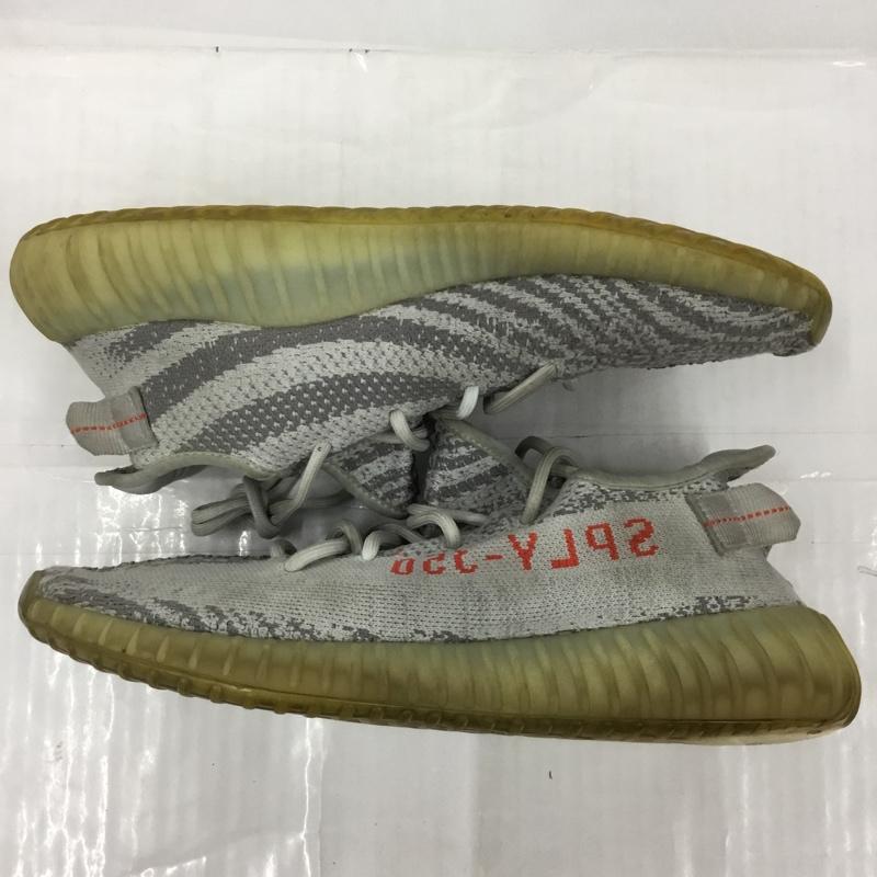 アディダス adidas スニーカー スニーカー B37571 YEEZY BOOST 350 V2 カニエ ウエスト 28.5cm 箱有 28.5cm ロゴ、文字 灰 / グレー / X ダークグレー / ダークグレー / X 赤 / レッド /  メンズ USED 古着 中古 10103312