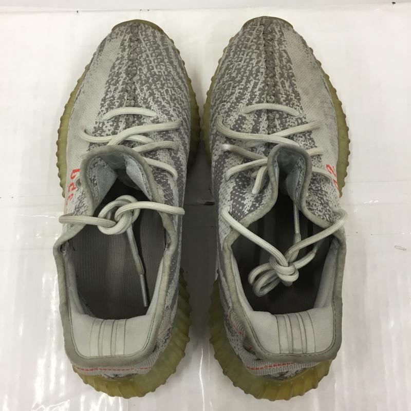 アディダス adidas スニーカー スニーカー B37571 YEEZY BOOST 350 V2 カニエ ウエスト 28.5cm 箱有 28.5cm ロゴ、文字 灰 / グレー / X ダークグレー / ダークグレー / X 赤 / レッド /  メンズ USED 古着 中古 10103312