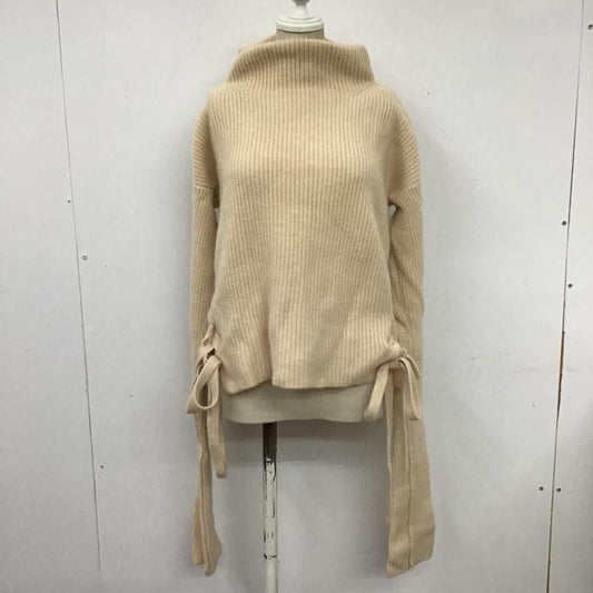 ザラ ZARA ニット、セーター 長袖 長袖セーター ニットカットソー サイド編み上げ S 無地 ベージュ / ベージュ /  レディース USED 古着 中古 10103314