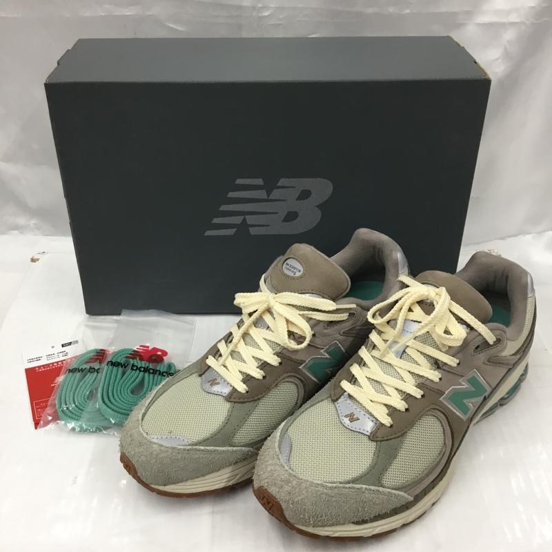 ニューバランス New Balance スニーカー スニーカー M2002RAM atmos別注 OASIS 29cm 箱有 29.0cm ロゴ、文字 ベージュ / ベージュ / X 灰 / グレー / X 緑 / グリーン /  メンズ USED 古着 中古 10103315
