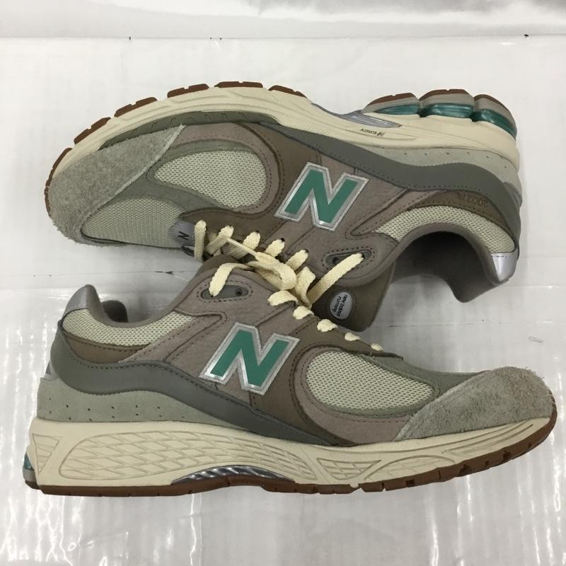 ニューバランス New Balance スニーカー スニーカー M2002RAM atmos別注 OASIS 29cm 箱有 29.0cm ロゴ、文字 ベージュ / ベージュ / X 灰 / グレー / X 緑 / グリーン /  メンズ USED 古着 中古 10103315