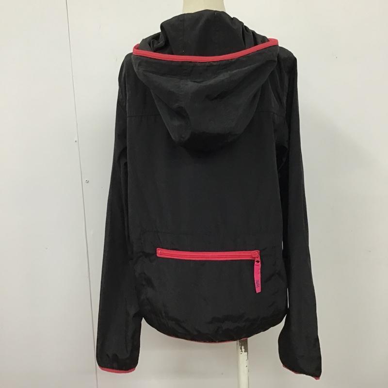 エックスガール X-girl ジャケット、上着 ジャンパー、ブルゾン 0531506 ジップアップジャケット ウインドブレーカー 長袖パーカー 1 ロゴ、文字 黒 / ブラック /  レディース USED 古着 中古 10103316