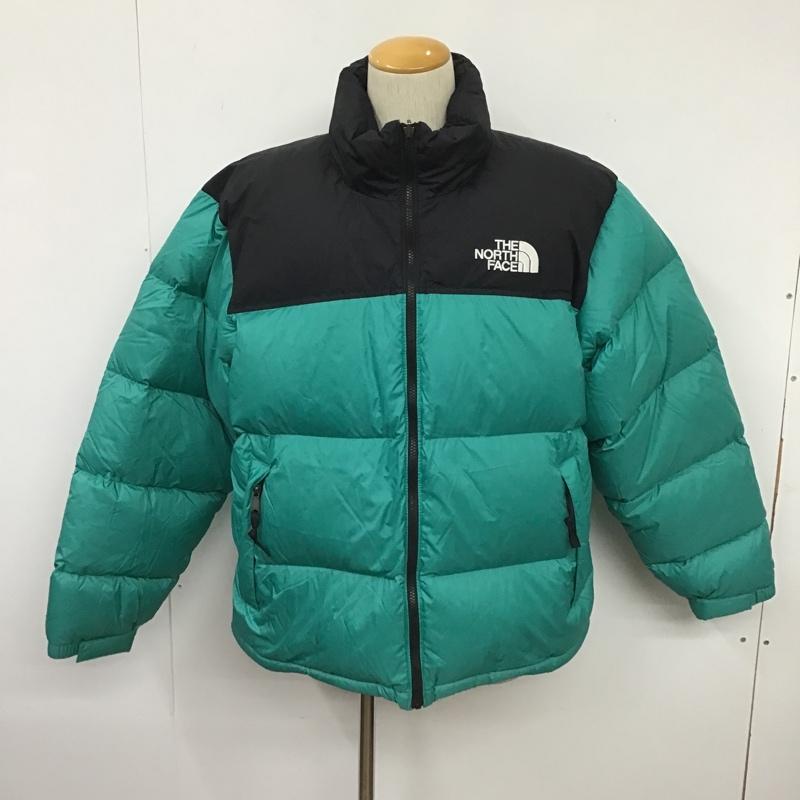 ザノースフェイス THE NORTH FACE ジャケット、上着 ジャンパー、ブルゾン NF0A3C8D ダウンジャケット ジップアップジャケット アウター XXL ロゴ、文字 黒 / ブラック / X 緑 / グリーン /  メンズ USED 古着 中古 10103330