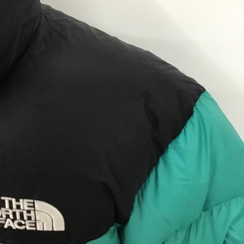 ザノースフェイス THE NORTH FACE ジャケット、上着 ジャンパー、ブルゾン NF0A3C8D ダウンジャケット ジップアップジャケット アウター XXL ロゴ、文字 黒 / ブラック / X 緑 / グリーン /  メンズ USED 古着 中古 10103330