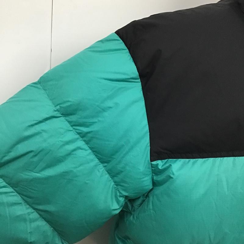 ザノースフェイス THE NORTH FACE ジャケット、上着 ジャンパー、ブルゾン NF0A3C8D ダウンジャケット ジップアップジャケット アウター XXL ロゴ、文字 黒 / ブラック / X 緑 / グリーン /  メンズ USED 古着 中古 10103330
