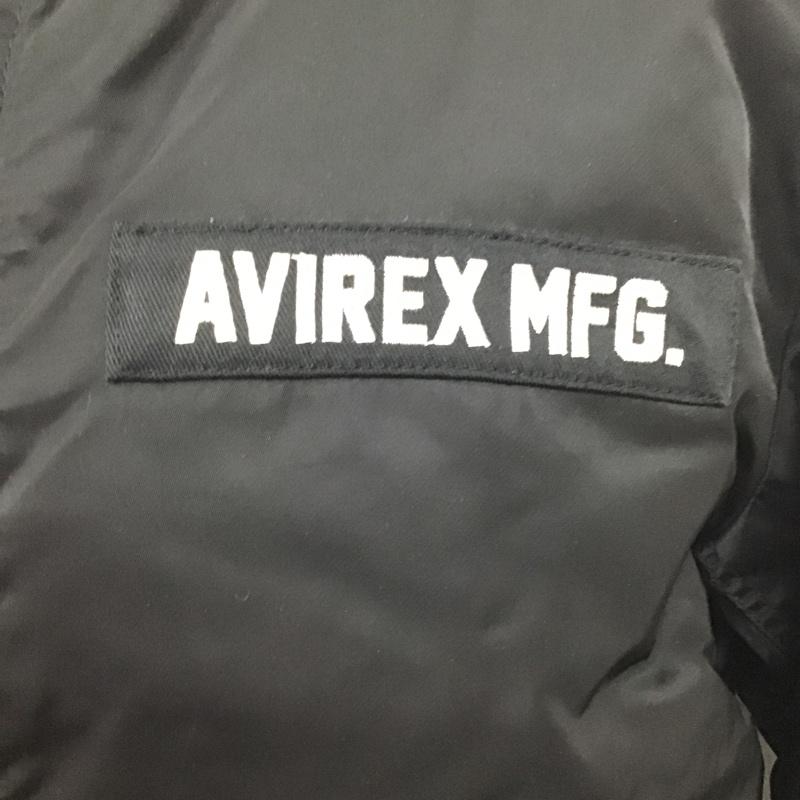 アヴィレックス AVIREX ジャケット、上着 ジャンパー、ブルゾン 6182185 MA-1 X-15 フライトジャケット ジップアップジャケット アウター M ロゴ、文字 黒 / ブラック /  メンズ USED 古着 中古 10103358