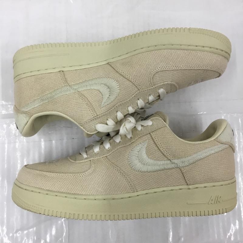 ナイキ NIKE スニーカー スニーカー CZ9084 200 AIR FORCE 1 LOW STUSSY 28.5cm 箱有 28.5cm ロゴ、文字 ベージュ / ベージュ /  メンズ USED 古着 中古 10103359