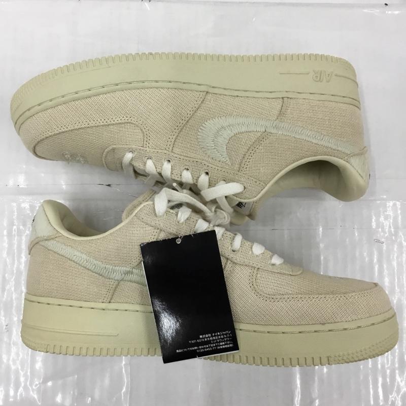 ナイキ NIKE スニーカー スニーカー CZ9084 200 AIR FORCE 1 LOW STUSSY 28.5cm 箱有 28.5cm ロゴ、文字 ベージュ / ベージュ /  メンズ USED 古着 中古 10103359