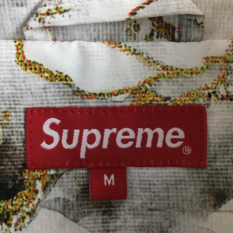 シュプリーム Supreme ジャケット、上着 ジャンパー、ブルゾン 20AW マーブルトラックジャケット スタンドカラー ジップアップジャケット M 総柄 白 / ホワイト /  メンズ USED 古着 中古 10103361