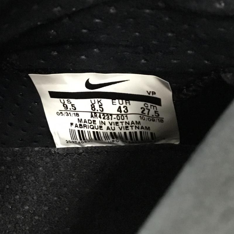ナイキ NIKE スニーカー スニーカー AR4237 001 AIR FEAR OF GOD 1 27.5cm 箱有 27.5cm ロゴ、文字 黒 / ブラック /  メンズ USED 古着 中古 10103367