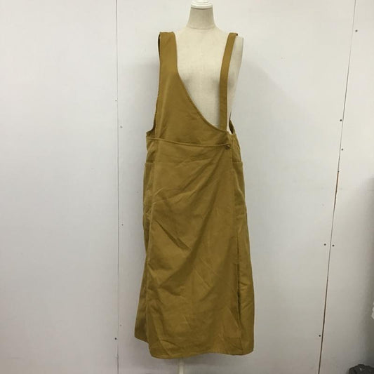 ニコアンド niko and... ワンピース ロングスカート ワンショルダー M 無地 マスタード / マスタード /  レディース USED 古着 中古 10103392