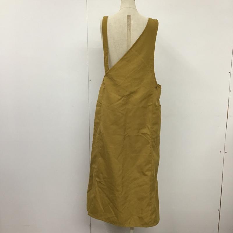 ニコアンド niko and... ワンピース ロングスカート ワンショルダー M 無地 マスタード / マスタード /  レディース USED 古着 中古 10103392