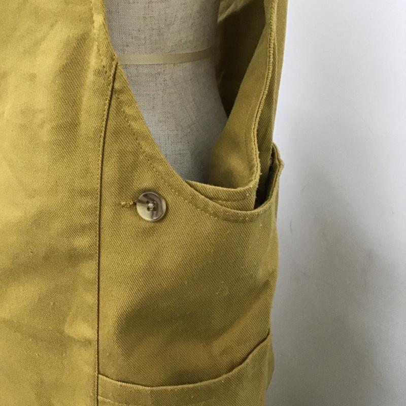 ニコアンド niko and... ワンピース ロングスカート ワンショルダー M 無地 マスタード / マスタード /  レディース USED 古着 中古 10103392