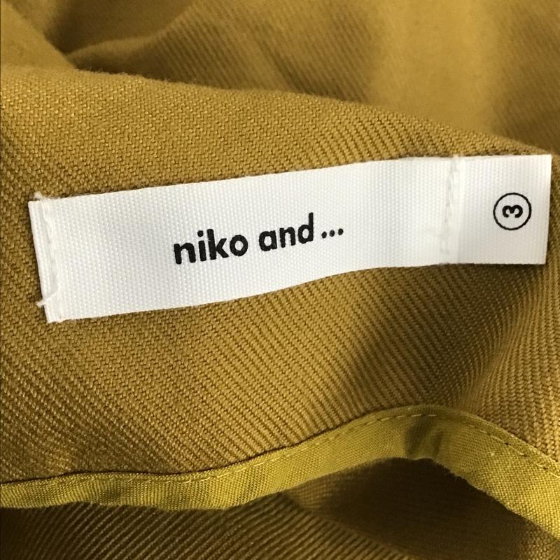 ニコアンド niko and... ワンピース ロングスカート ワンショルダー M 無地 マスタード / マスタード /  レディース USED 古着 中古 10103392