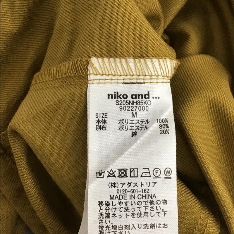 ニコアンド niko and... ワンピース ロングスカート ワンショルダー M 無地 マスタード / マスタード /  レディース USED 古着 中古 10103392