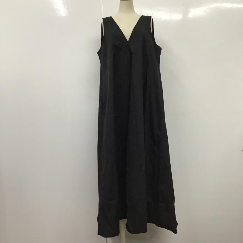 ザラ ZARA ワンピース ロングスカート M 無地 黒 / ブラック /  レディース USED 古着 中古 10103399