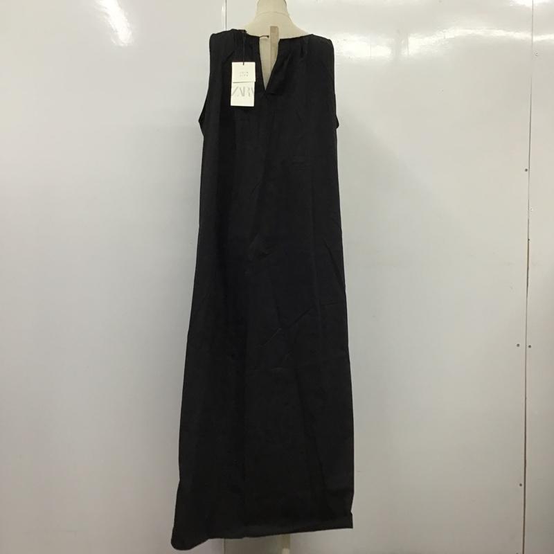 ザラ ZARA ワンピース ロングスカート M 無地 黒 / ブラック /  レディース USED 古着 中古 10103399