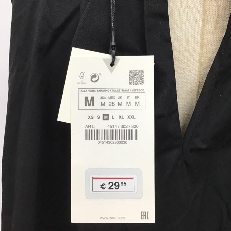 ザラ ZARA ワンピース ロングスカート M 無地 黒 / ブラック /  レディース USED 古着 中古 10103399