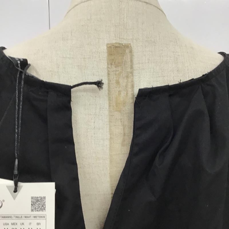 ザラ ZARA ワンピース ロングスカート M 無地 黒 / ブラック /  レディース USED 古着 中古 10103399
