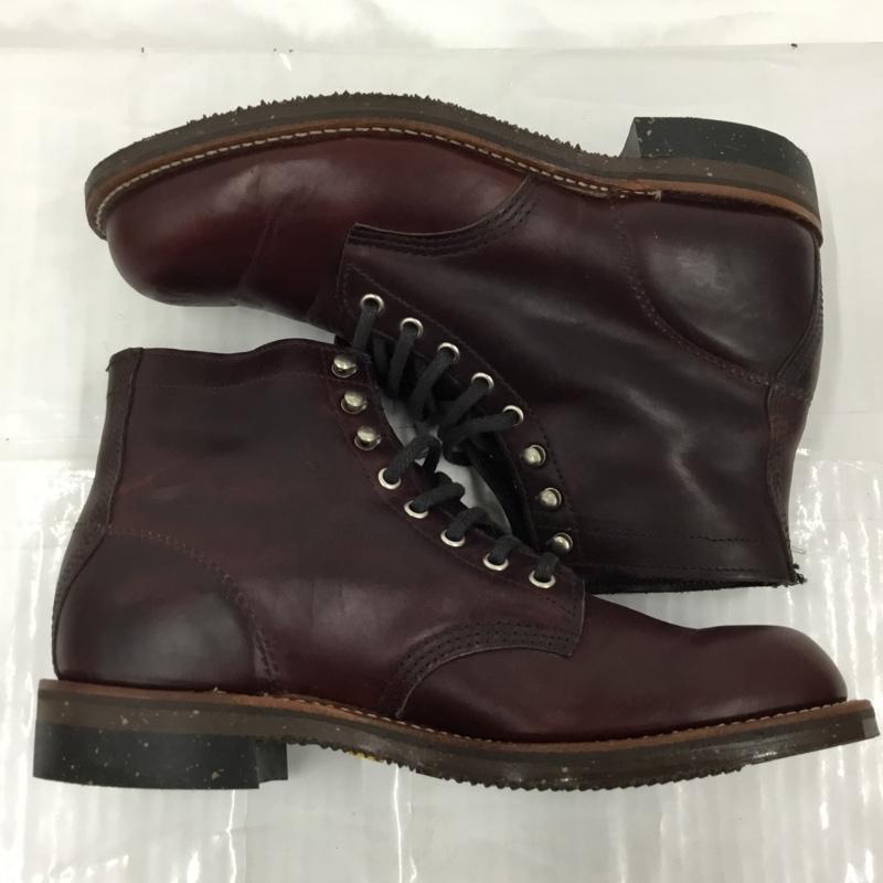 チペワ Chippewa ブーツ ショートブーツ ワークブーツ 26cm 26.0cm 無地 ダークブラウン / ダークブラウン /  メンズ USED 古着 中古 10103418