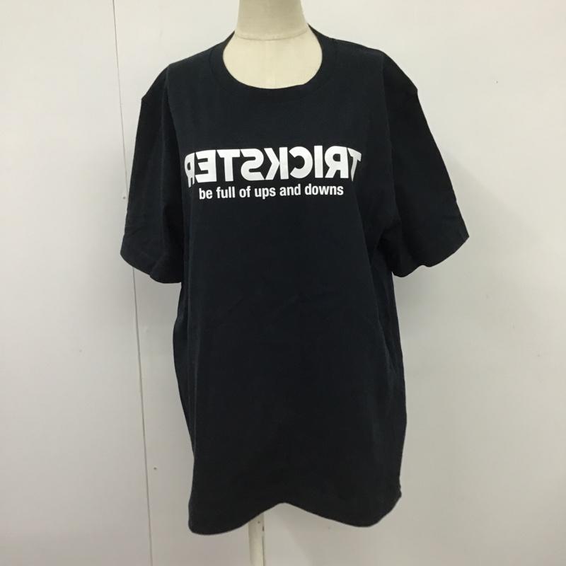 アズールバイマウジー AZUL BY MOUSSY Tシャツ 半袖 251GSC90-360E TRICKSTER TEE L ロゴ、文字 黒 / ブラック /  レディース USED 古着 中古 10103419