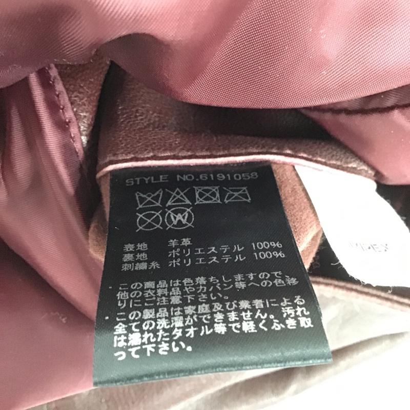アヴィレックス AVIREX ジャケット、上着 ジャンパー、ブルゾン 6191058 シングルライダースジャケット レザージャケット アウター ジップアップジャケット L ロゴ、文字 えんじ / ワインレッド /  メンズ USED 古着 中古 10103427