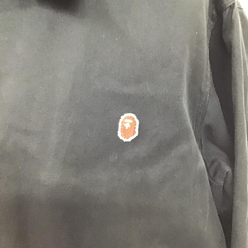 ベイプ BAPE ジャケット、上着 ジャンパー、ブルゾン ジップアップジャケット カラージャンパー ジャケット カジュアルジャケット M ロゴ、文字 黒 / ブラック /  メンズ USED 古着 中古 10103428