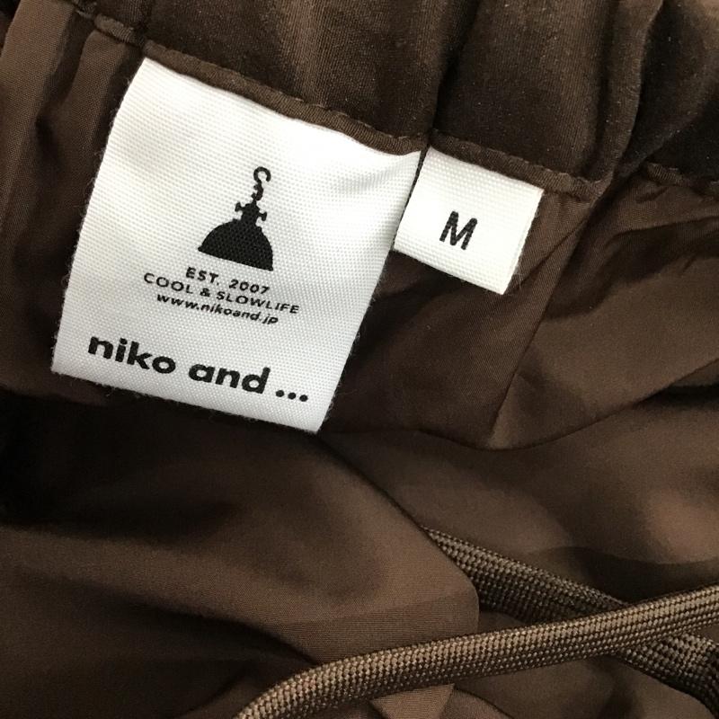 ニコアンド niko and... スカート ロングスカート プリーツスカート M 無地 茶 / ブラウン /  レディース USED 古着 中古 10103431