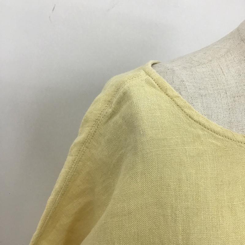 スタディオクリップ studio CLIP ワンピース ひざ丈スカート FREE 無地 黄 / イエロー /  レディース USED 古着 中古 10103433