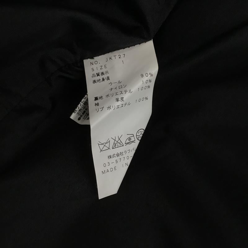 グラム glamb ジャケット、上着 ジャンパー、ブルゾン JKT27 ジャケット アウター 前ボタンジャケット スタジャン 1 ロゴ、文字 黒 / ブラック /  メンズ USED 古着 中古 10103434