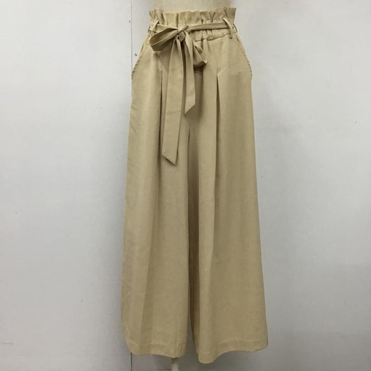 ロイヤルパーティー ROYAL PARTY パンツ スラックス ワイドパンツ FREE 無地 ベージュ / ベージュ /  レディース USED 古着 中古 10103442