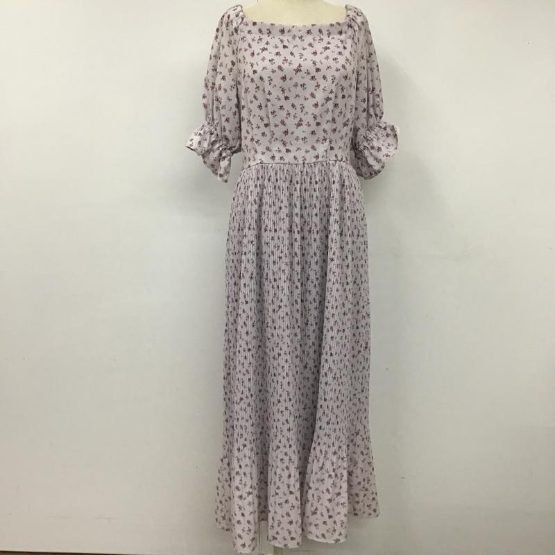 ミーア MIIA ワンピース ロングスカート FREE 花柄 紫 / パープル /  レディース USED 古着 中古 10103444