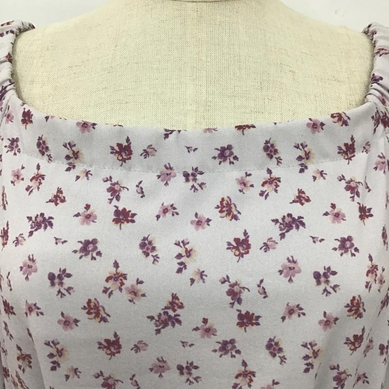 ミーア MIIA ワンピース ロングスカート FREE 花柄 紫 / パープル /  レディース USED 古着 中古 10103444