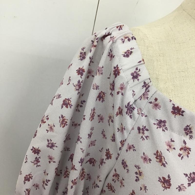 ミーア MIIA ワンピース ロングスカート FREE 花柄 紫 / パープル /  レディース USED 古着 中古 10103444