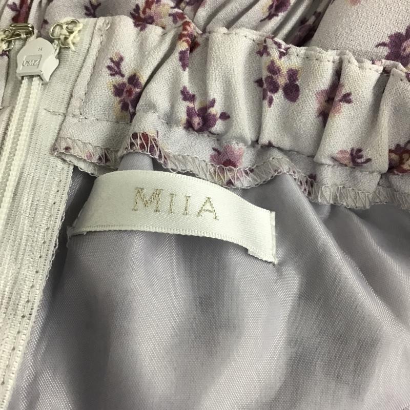 ミーア MIIA ワンピース ロングスカート FREE 花柄 紫 / パープル /  レディース USED 古着 中古 10103444