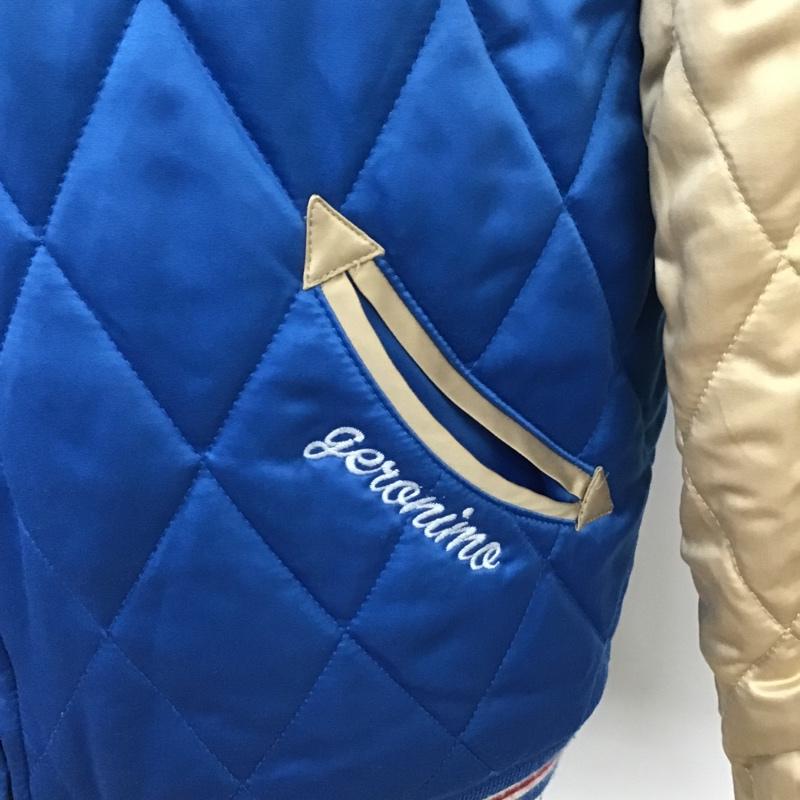 ビリバン BILLVAN ジャケット、上着 ジャンパー、ブルゾン ジップアップジャケット スカジャン アウター キルティングジャケット リバーシブルジャンパー 42 ロゴ、文字 X 刺繍 青 / ブルー / X 紺 / ネイビー /  メンズ USED 古着 中古 10103450