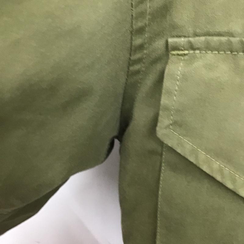 ベイプ BAPE ジャケット、上着 ジャンパー、ブルゾン ミリタリージャケット カジュアルジャケット ジップアップジャケット L ロゴ、文字 カーキ / カーキ /  メンズ USED 古着 中古 10103452