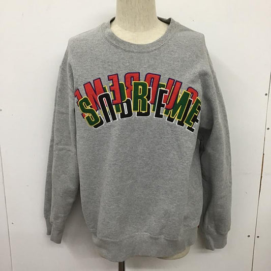 シュプリーム Supreme トレーナー 長袖 21SS StackedCrewneck 長袖トレーナー クルーネックスウェット M ロゴ、文字 灰 / グレー /  メンズ USED 古着 中古 10103453