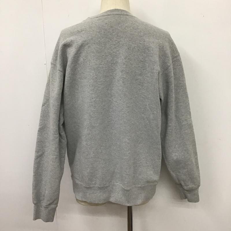 シュプリーム Supreme トレーナー 長袖 21SS StackedCrewneck 長袖トレーナー クルーネックスウェット M ロゴ、文字 灰 / グレー /  メンズ USED 古着 中古 10103453