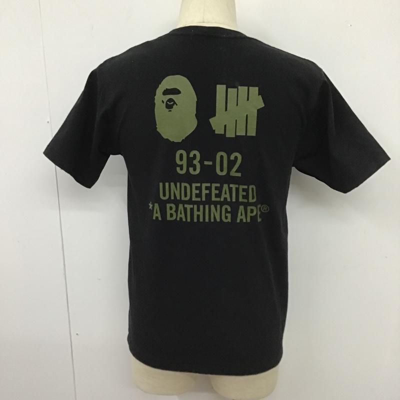 アベイシングエイプ A BATHING APE Tシャツ 半袖 S ロゴ、文字 黒 / ブラック /  メンズ USED 古着 中古 10103455