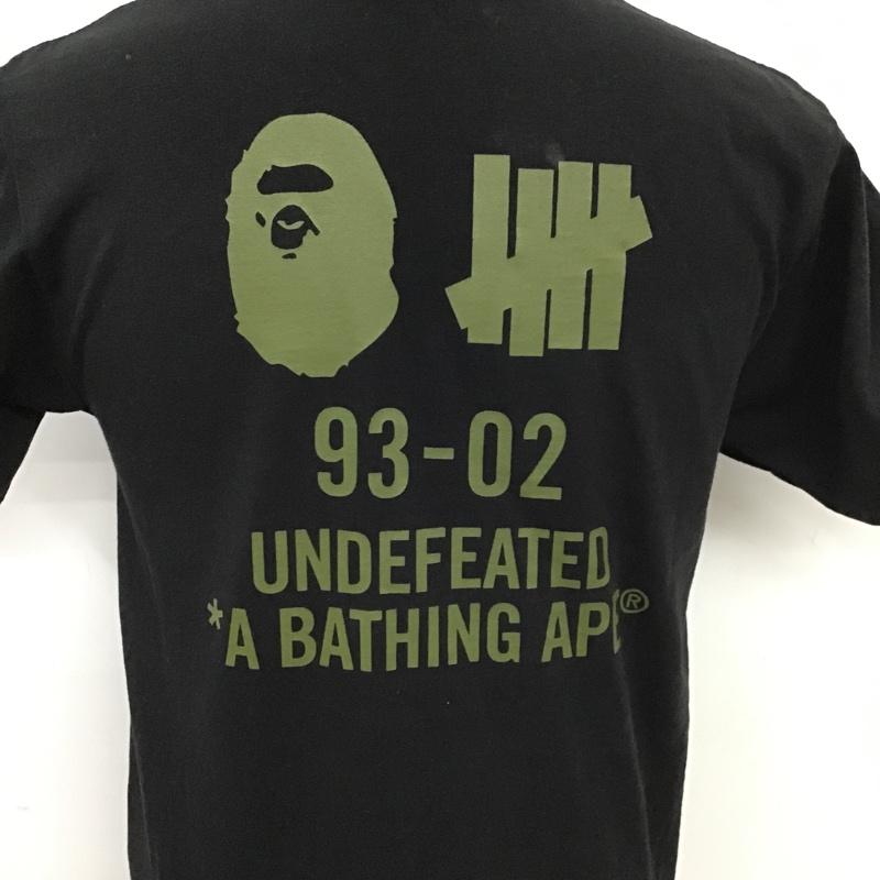 アベイシングエイプ A BATHING APE Tシャツ 半袖 S ロゴ、文字 黒 / ブラック /  メンズ USED 古着 中古 10103455