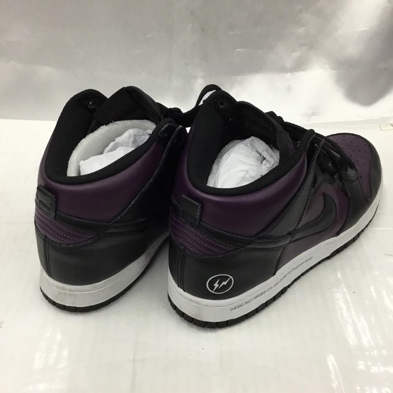 ナイキ NIKE スニーカー スニーカー DJ0382 600 DUNK HI F FRAGMENT DESIGN BEIJING フラングメント デザイン 北京 27cm 箱有 27.0cm ロゴ、文字 黒 / ブラック / X 紫 / パープル /  メンズ USED 古着 中古 10103459
