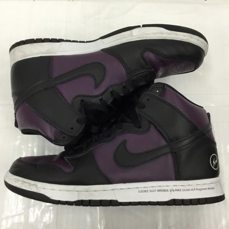 ナイキ NIKE スニーカー スニーカー DJ0382 600 DUNK HI F FRAGMENT DESIGN BEIJING フラングメント デザイン 北京 27cm 箱有 27.0cm ロゴ、文字 黒 / ブラック / X 紫 / パープル /  メンズ USED 古着 中古 10103459