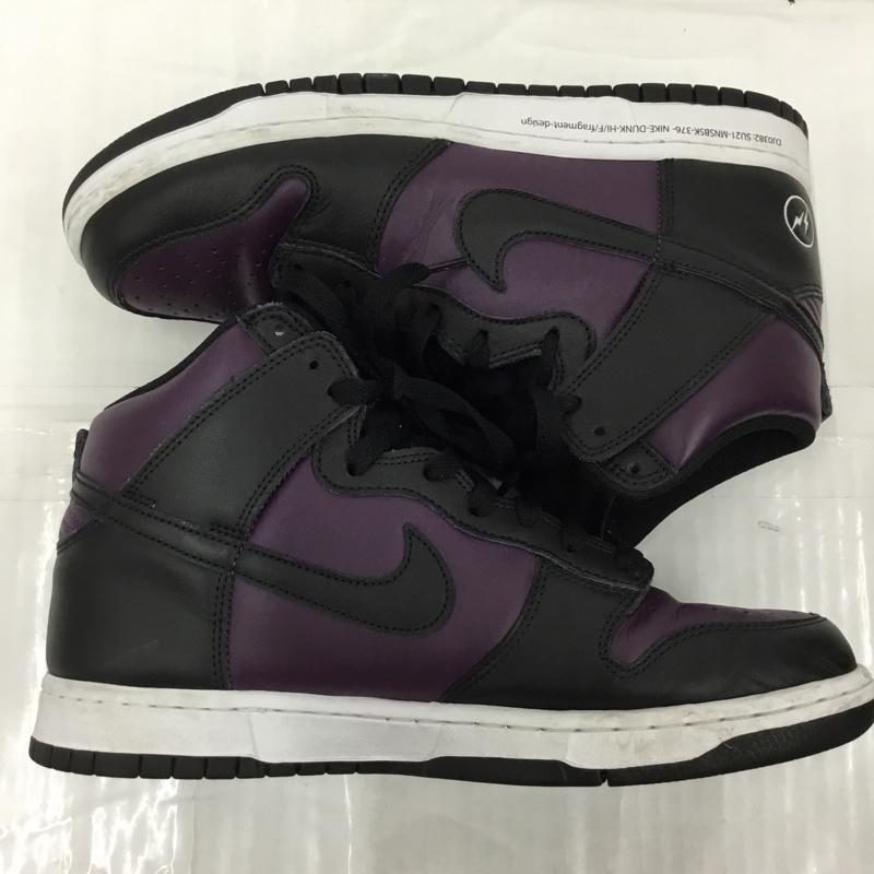 ナイキ NIKE スニーカー スニーカー DJ0382 600 DUNK HI F FRAGMENT DESIGN BEIJING フラングメント デザイン 北京 27cm 箱有 27.0cm ロゴ、文字 黒 / ブラック / X 紫 / パープル /  メンズ USED 古着 中古 10103459