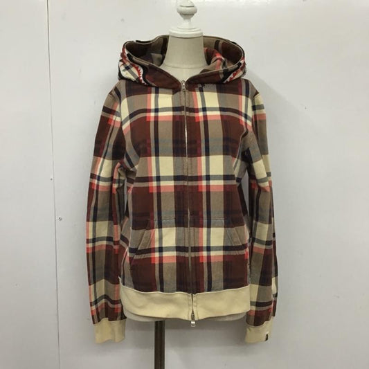 アベイシングエイプ A BATHING APE パーカー 長袖 ジップアップパーカー 長袖パーカー フード付きパーカー XS チェック マルチカラー / マルチカラー /  レディース USED 古着 中古 10103465