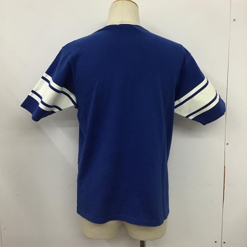 アベイシングエイプ A BATHING APE Tシャツ 半袖 M ロゴ、文字 青 / ブルー /  メンズ USED 古着 中古 10103474