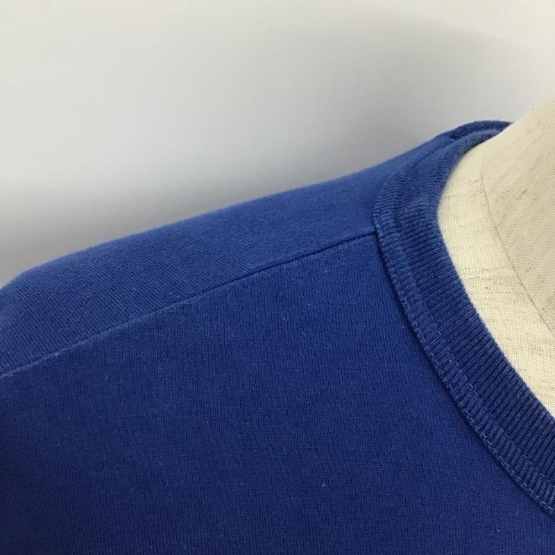 アベイシングエイプ A BATHING APE Tシャツ 半袖 M ロゴ、文字 青 / ブルー /  メンズ USED 古着 中古 10103474