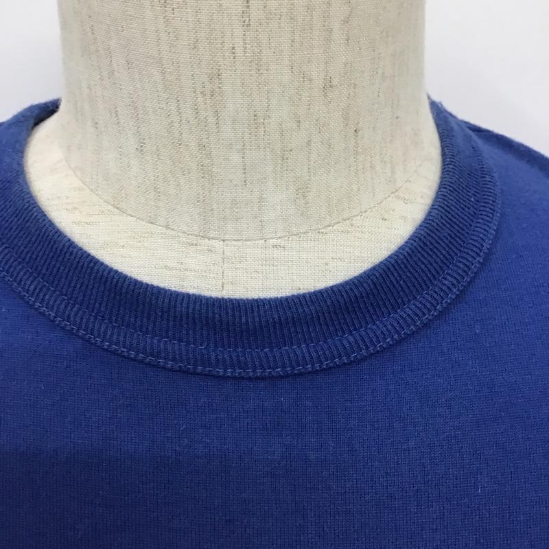 アベイシングエイプ A BATHING APE Tシャツ 半袖 M ロゴ、文字 青 / ブルー /  メンズ USED 古着 中古 10103474